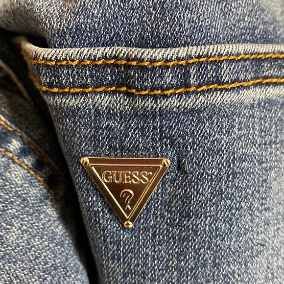 Guess Rhinestone Denim Preppy Jeans Sz 29 LIKE NEW - Picture 12 of 17